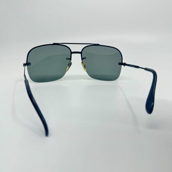 Vintage Cool Ray Aviator Style Sunglasses frames black Green Lens H9351 - Picture 3 of 7